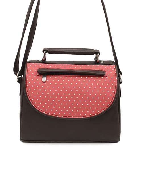 multi polka dots printed leatherette sling bag - 1054359 - Very Small Image - 1