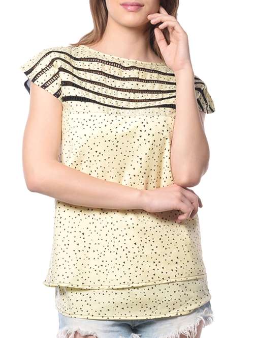 yellow polka dots top - 10891040 - Very Small Image - 1