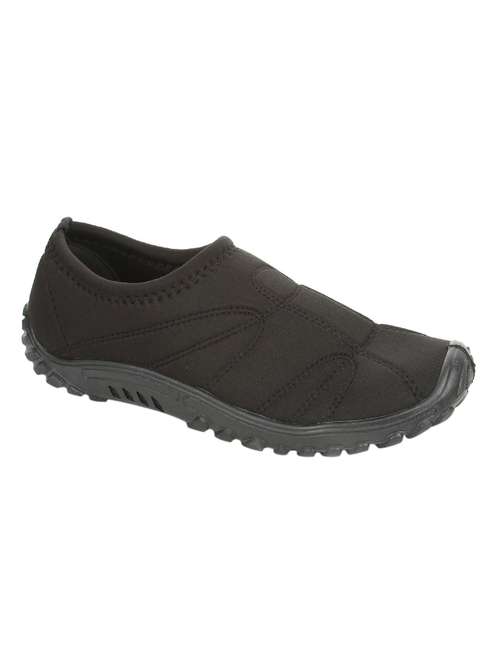 black canvas slip on shoes - 12923672 - Very Small Image - 1