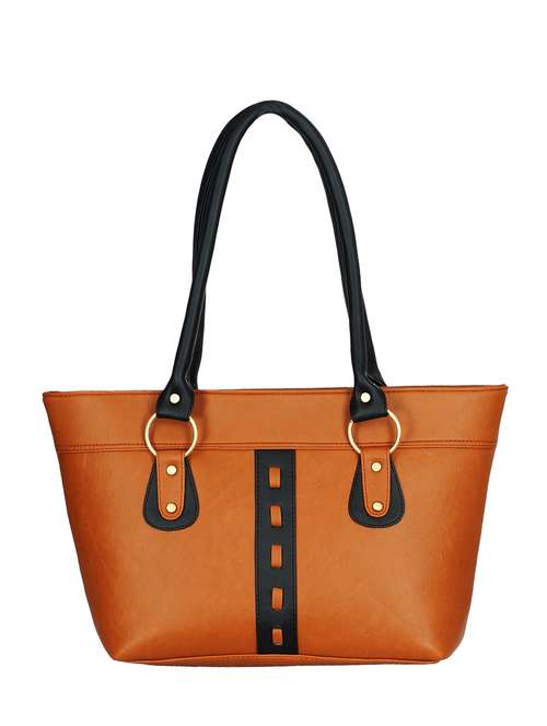 brown leatherette handbag - 13394275 - Very Small Image - 1