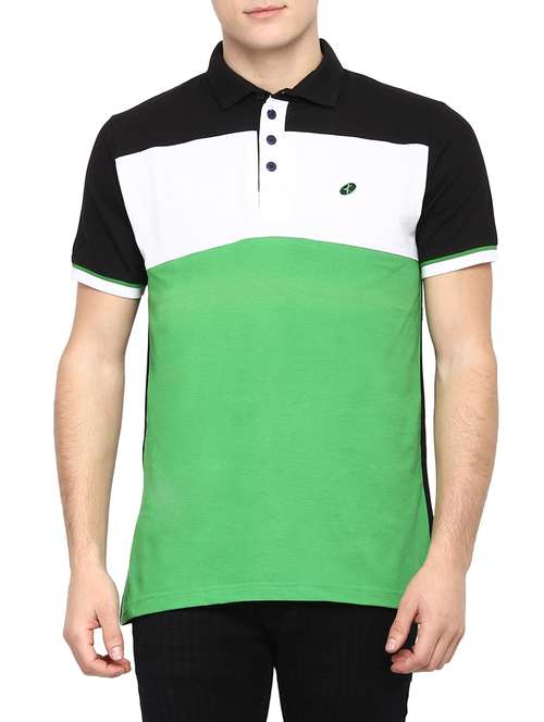 color block cotton t-shirt - 13425700 - Very Small Image - 1