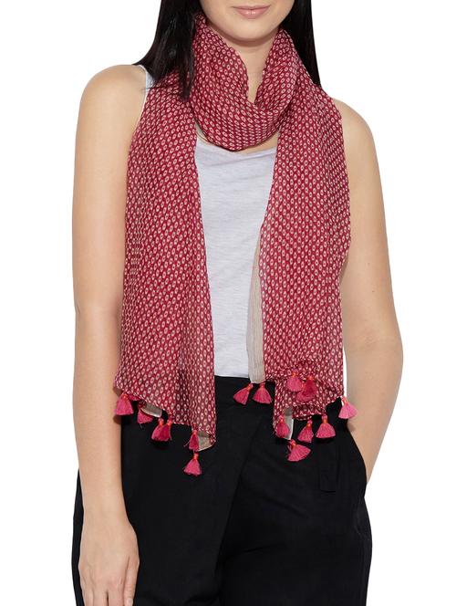 pink cotton scarf - 13659689 - Very Small Image - 1