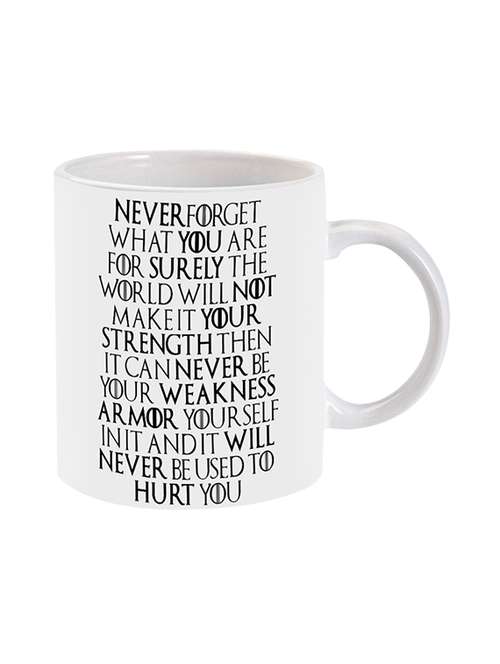 mooch wale game of thrones wear it like and armor quote ceramic mug - 13738202 - Very Small Image - 1