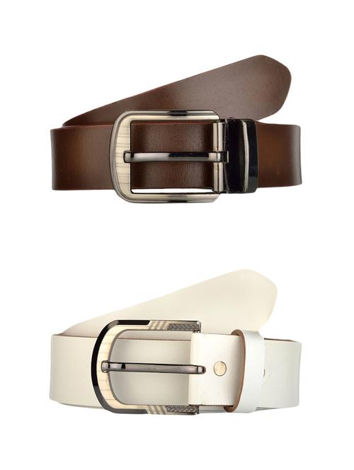 multi colored leather belt (set of 2) - 13850034 - Very Small Image - 1
