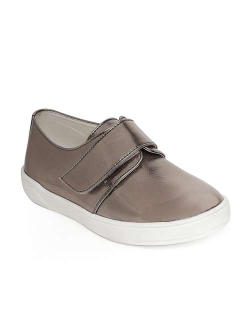 grey leatherette slip on sneaker - 14268511 - Very Small Image - 1