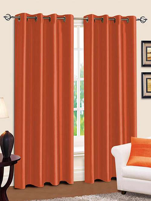 polyester set of 2 door curtain - 14334700 - Very Small Image - 1