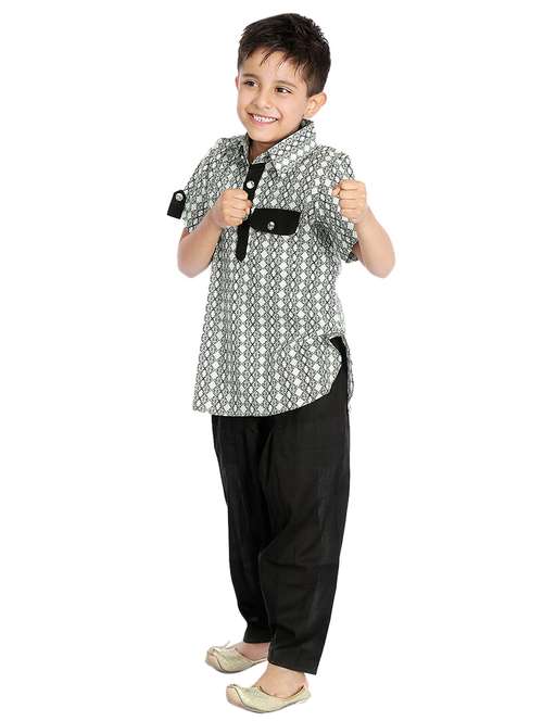 white colored cotton kurta sets - 14403231 - Very Small Image - 1