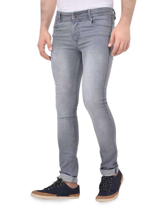 grey denim washed jeans - 14515554 - Very Small Image - 1