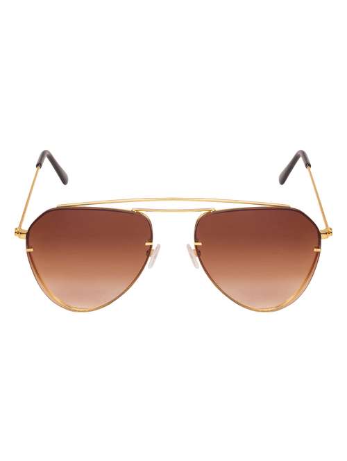 arzonai boxy brown aviator shape uv protected sunglasses for men & women (ma-3333-s4) - 14590040 - Very Small Image - 1
