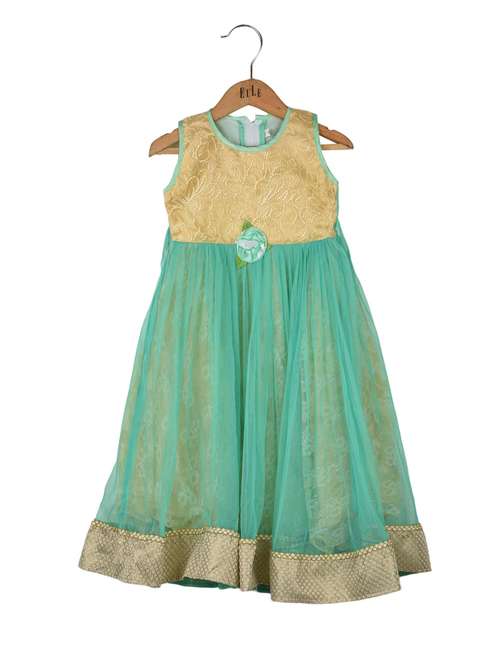 green net frock - 14626720 - Very Small Image - 1