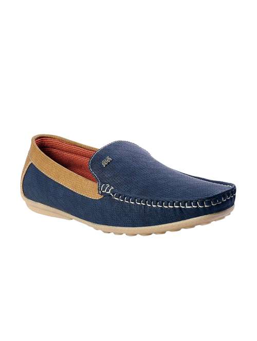 blue leatherette slip on loafer - 14715648 - Very Small Image - 1
