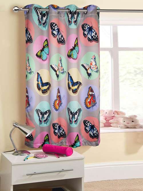 digital kids butterflies window curtain - 14735312 - Very Small Image - 1
