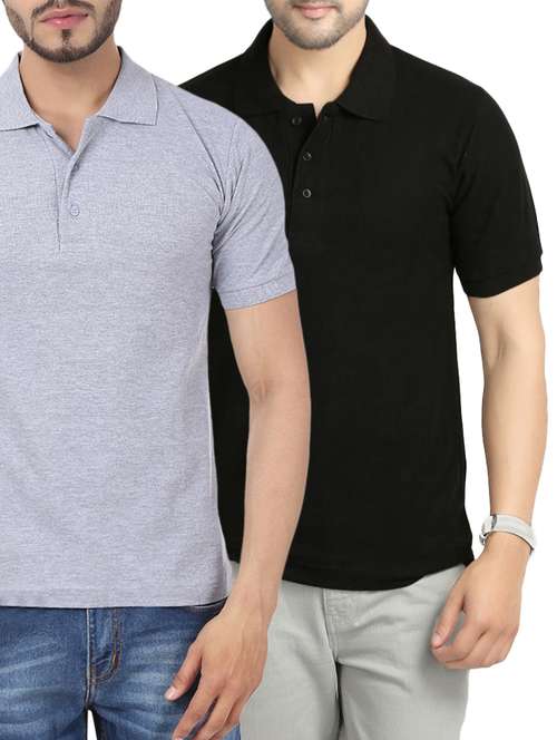 multi colored cotton combos t-shirt (set of 2) - 14813266 - Very Small Image - 1