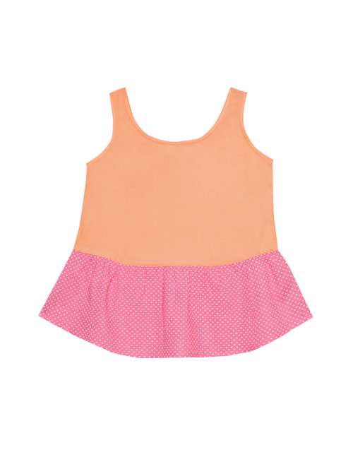 orange viscose frock - 14814887 - Very Small Image - 1