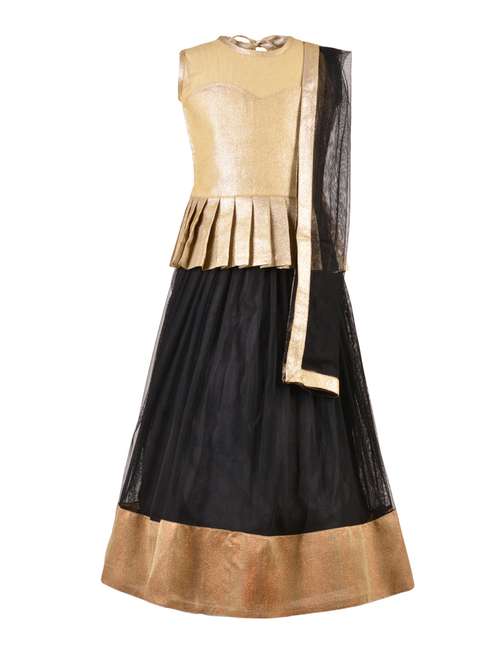 black polyester lehenga choli - 14882948 - Very Small Image - 1