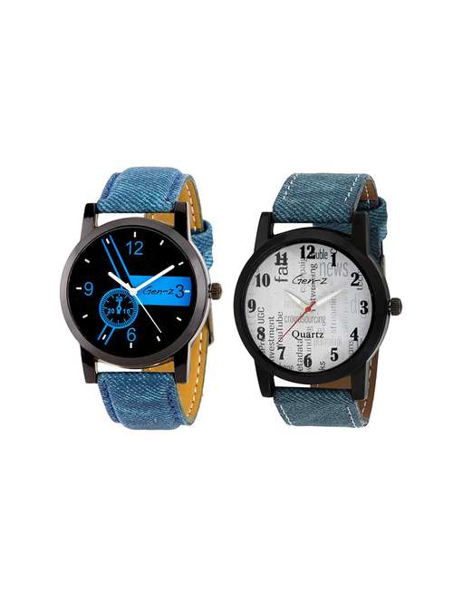 gen-z combo of two social and denim watches - 14918933 - Very Small Image - 1