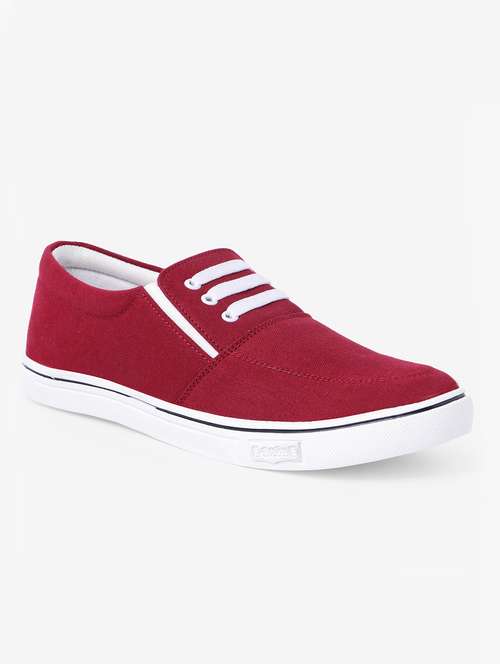red canvas casual slipon - 14957363 - Very Small Image - 1