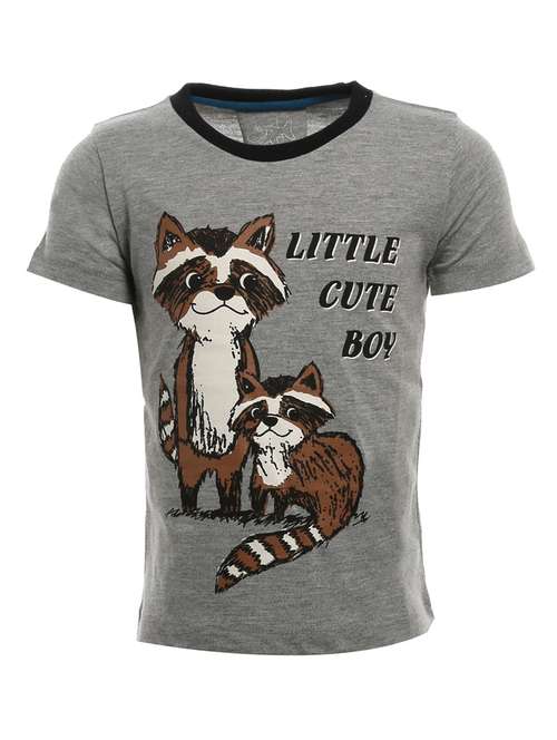grey cotton tshirt - 14968172 - Very Small Image - 1
