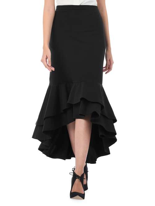 layered flounce hem skirt - 14987684 - Very Small Image - 1