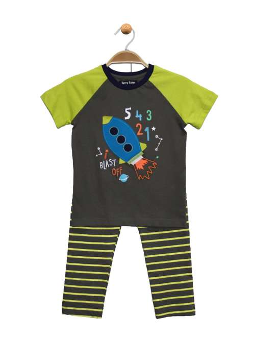 grey cotton full length set - 15037826 - Very Small Image - 1