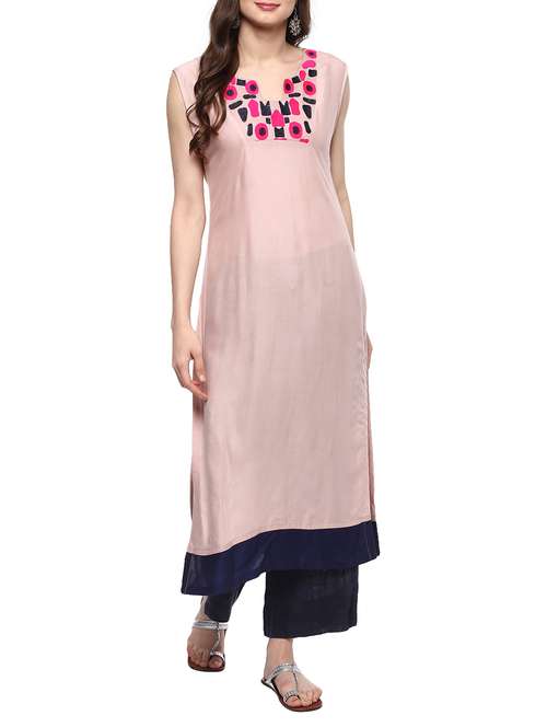 women's straight kurta - 15058732 - Very Small Image - 1