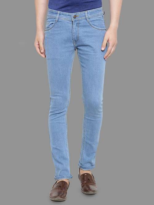 blue denim plain jeans - 15101014 - Very Small Image - 1