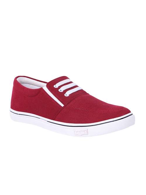 red canvas casual slipon - 15106599 - Very Small Image - 1