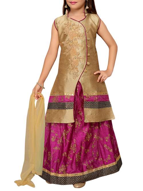 pink silk lehenga choli - 15209800 - Very Small Image - 1