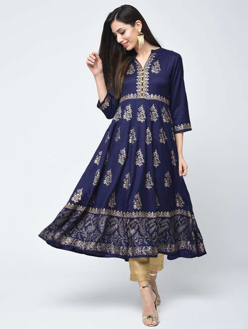 women's flared kurta - 15312999 - Very Small Image - 1