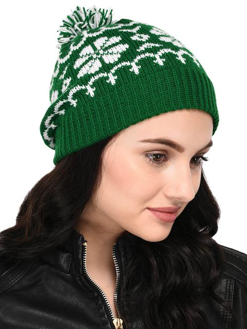 pom pom top round cap - 15421265 - Very Small Image - 1