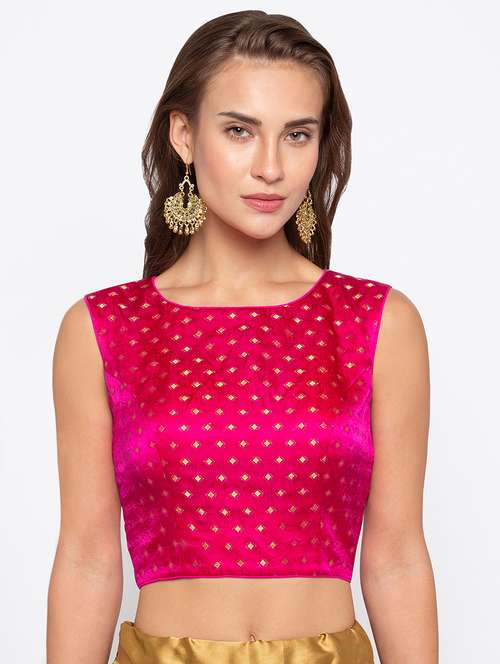 self-design sleeveless blouse - 15520269 - Very Small Image - 1