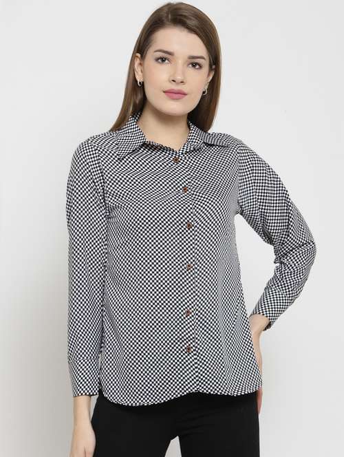 monochrome checkered shirt - 15521034 - Very Small Image - 1