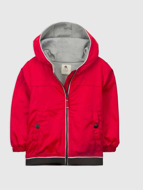 red polyester bomber jacket - 15542956 - Very Small Image - 1