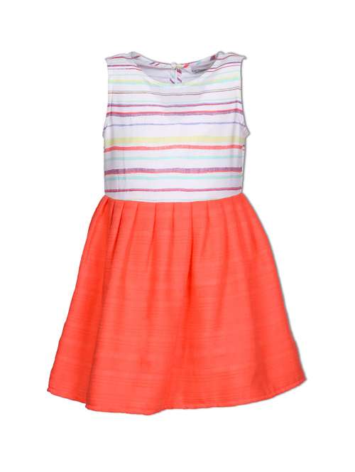 orange viscose frock - 15628692 - Very Small Image - 1