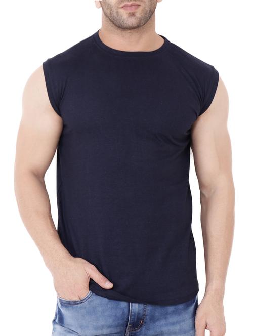 navy blue cotton t-shirt - 15651677 - Very Small Image - 1