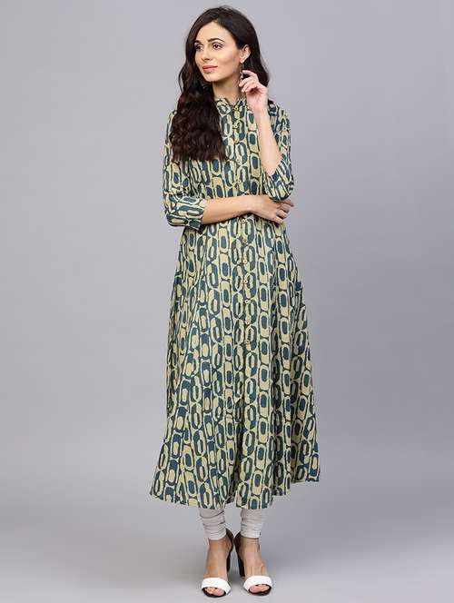 printed a-line kurta - 15696055 - Very Small Image - 1