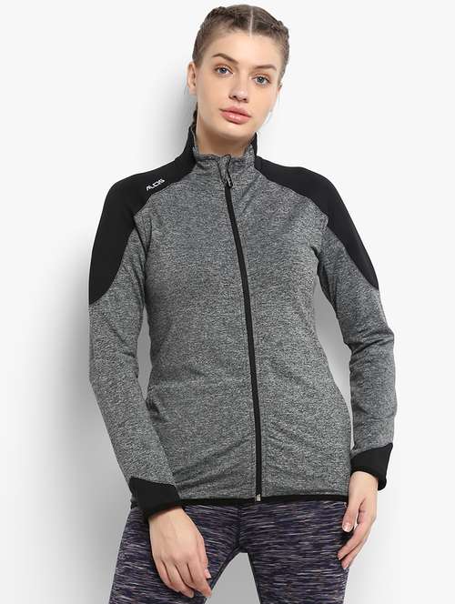 high neck zip-up jacket - 15735514 - Very Small Image - 1