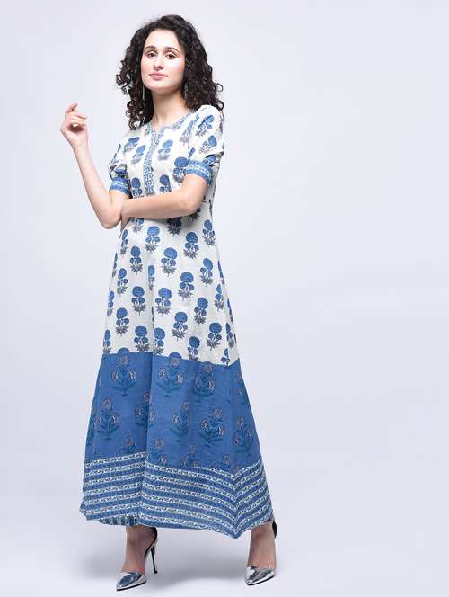a-line printed kurta - 15765060 - Very Small Image - 1