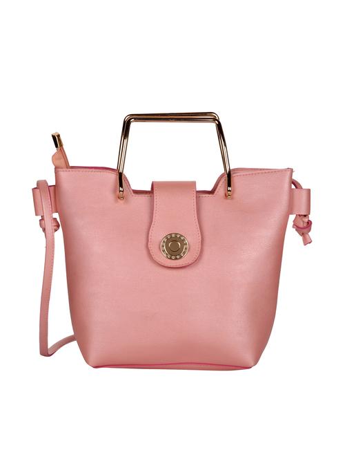 pink leatherette (pu) sling bag - 15790564 - Very Small Image - 1