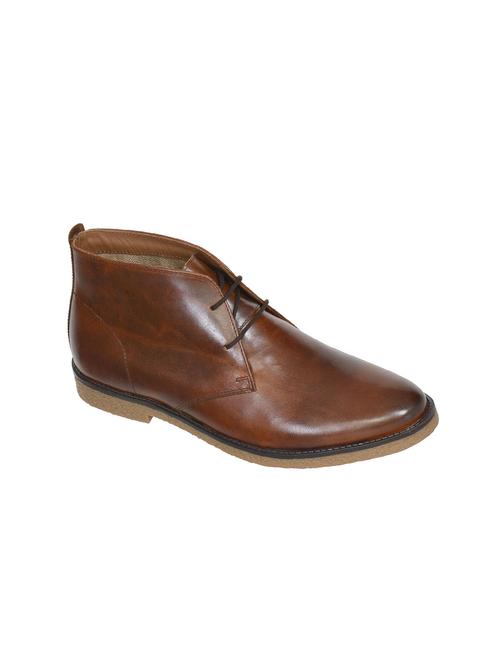 tan leather lace up boots - 15815026 - Very Small Image - 1