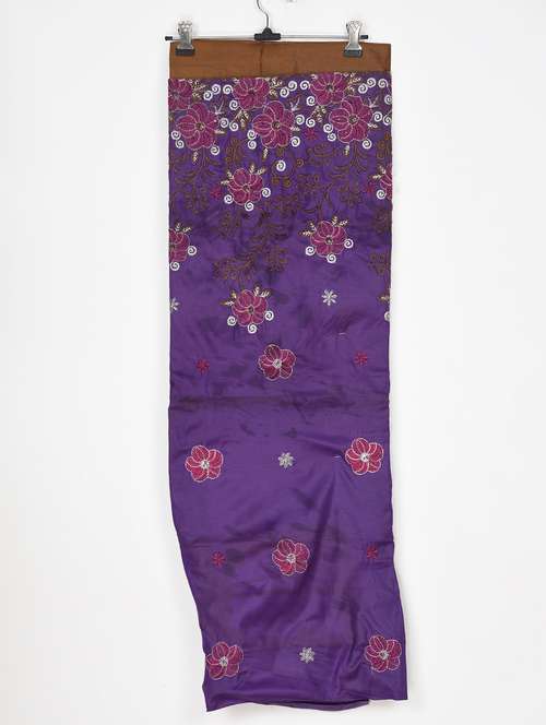 multi colored crepe unstitched suit - 15843968 - Very Small Image - 1