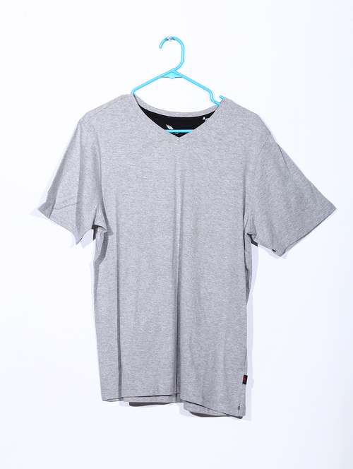 grey cotton tshirt - 15844640 - Very Small Image - 1