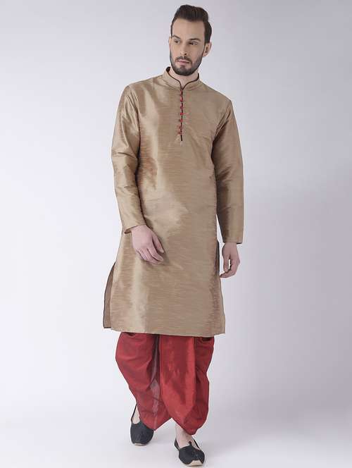 brown dhoti kurta set - 15867322 - Very Small Image - 1