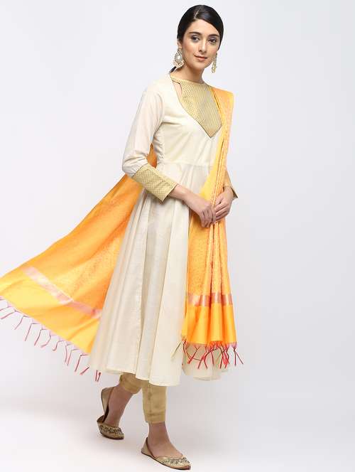 paisley zari motif banarasi dupatta - 15882620 - Very Small Image - 1