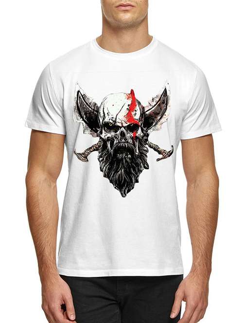 white polyester chest print tshirt - 15893966 - Very Small Image - 1