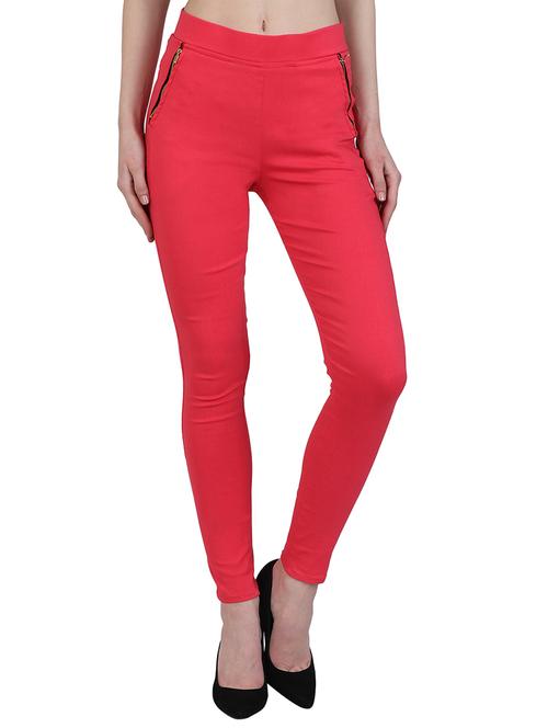 zipper detail high waist jegging - 15902328 - Very Small Image - 1