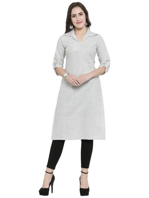 women's straight kurta - 15907854 - Very Small Image - 1