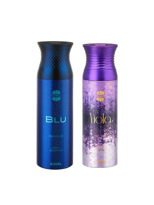 pack of blu (men's) & viola (women's) deodorants - 15949782 - Very Small Image - 1