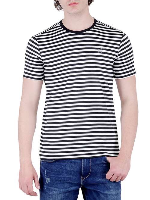 monochrome striped tshirt - 16039839 - Very Small Image - 1