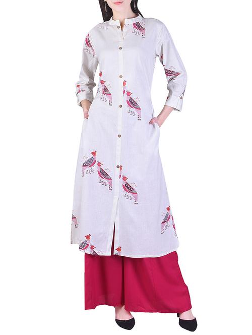 a-line printed kurta - 16041032 - Very Small Image - 1